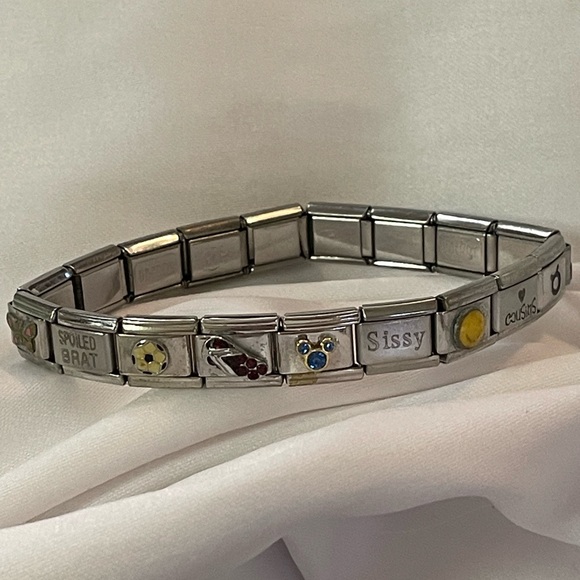 Nomination Composable Silver Italian Charm Bracelet with Various Charms - Picture 3 of 9